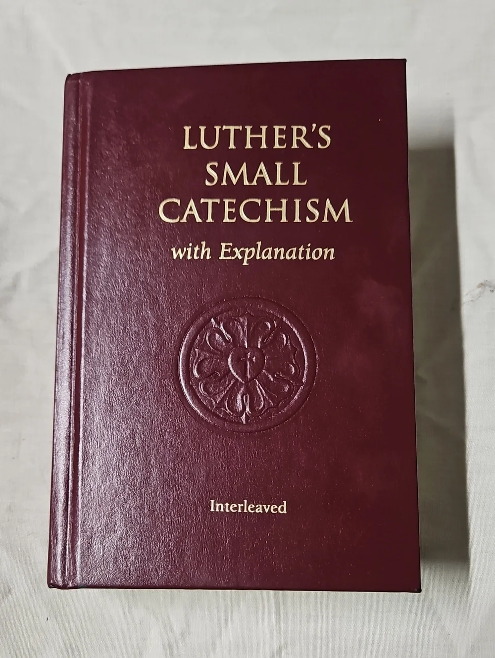 Luther's Small Catechism Burgundy Hardcover - Interleaved
